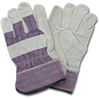 54-GLP1-MN-B2D - The Safety Zone Leather Palm Gunn Cut Rubberized Work Gloves