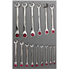 URR-CH313L - Metric combination ratcheting wrench set
